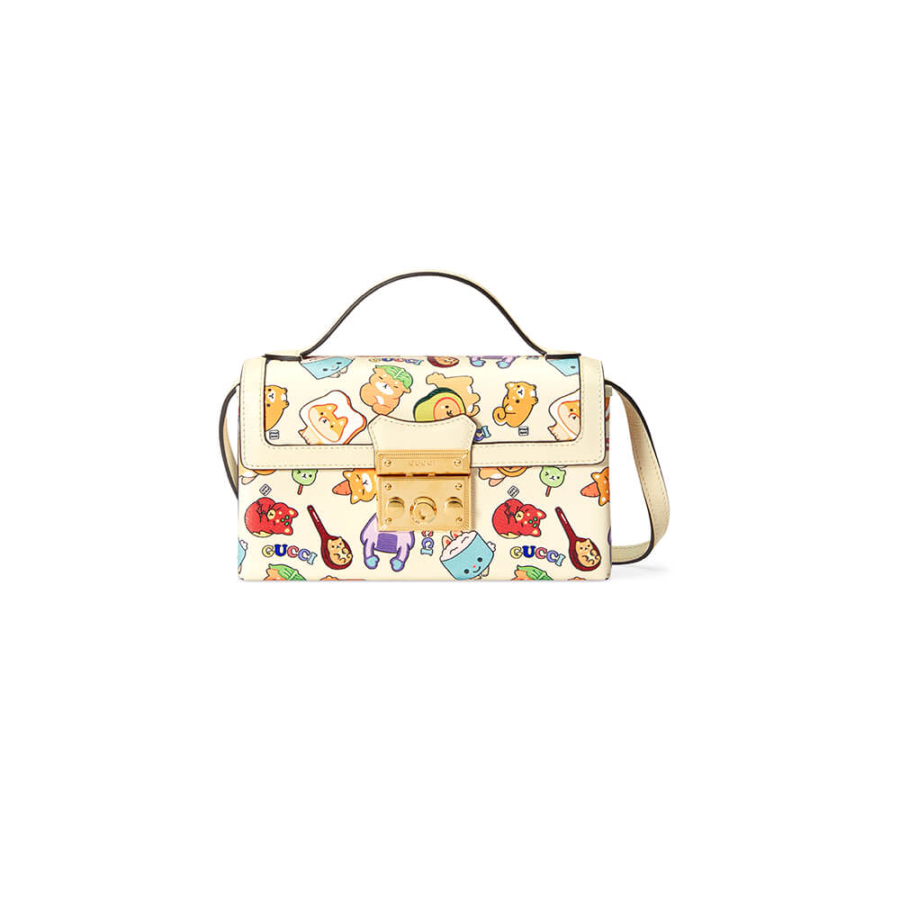 padlock G*u*i animal print mini bag
