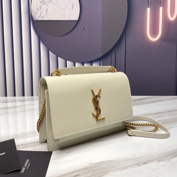 SUNSET CHAIN WALLET IN SMOOTH LEATHER