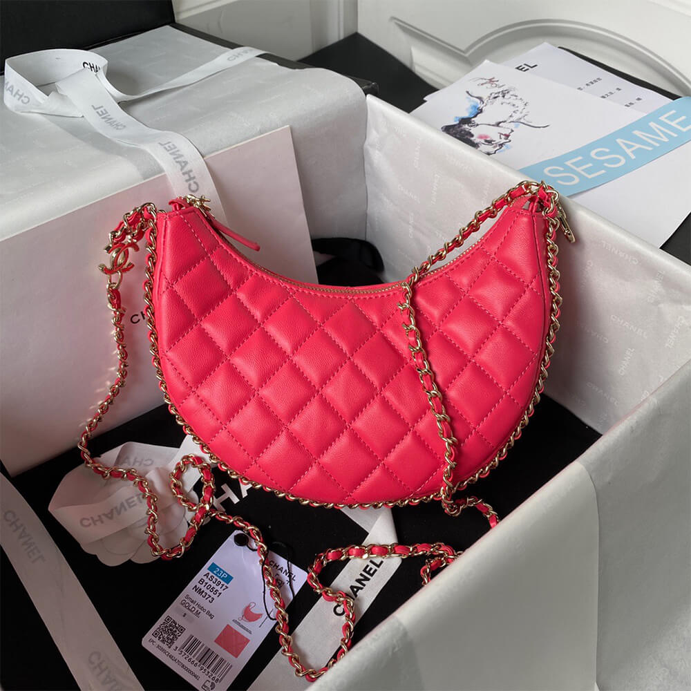 Ch*el small hobo bag