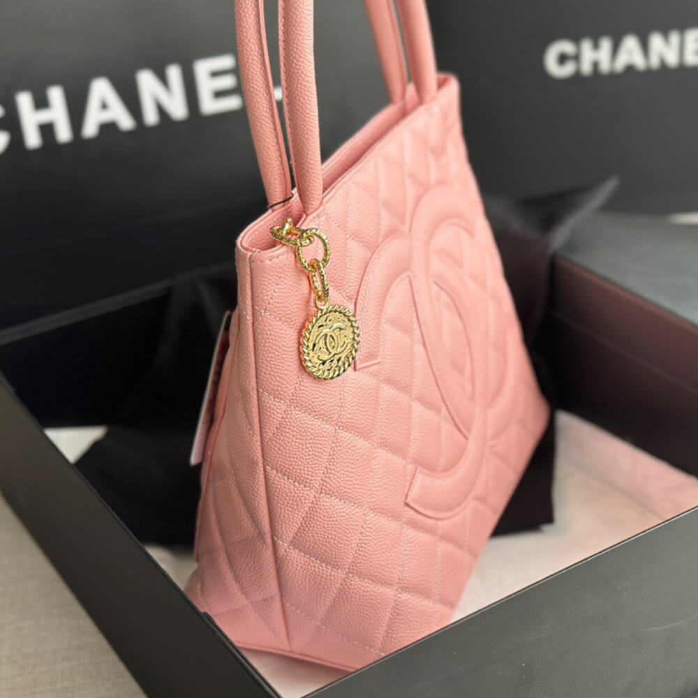 Ch*el medallion tote bag