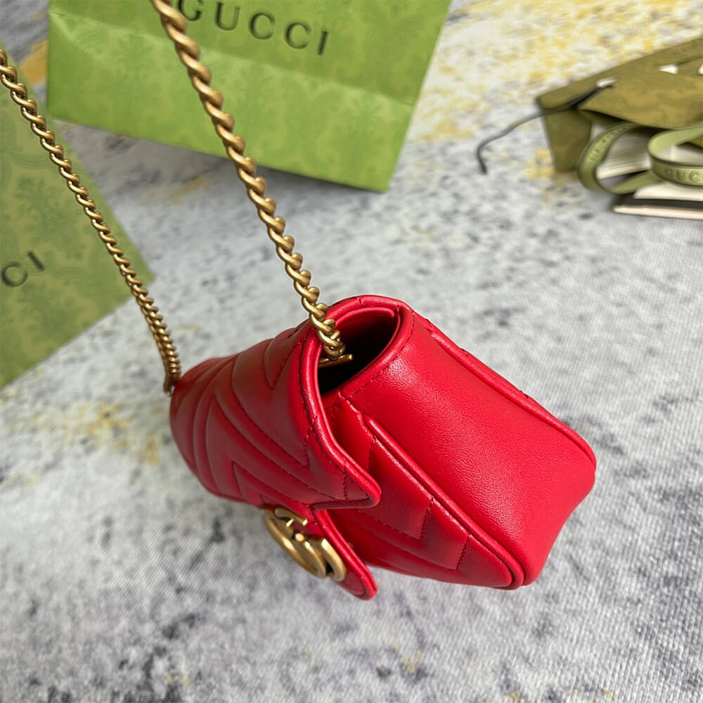 gg marmont matelasse leather S*per mini bag