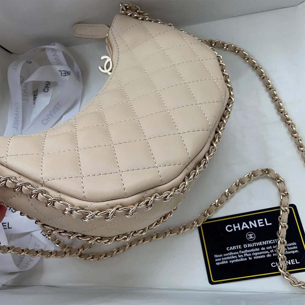 Ch*el small hobo bag