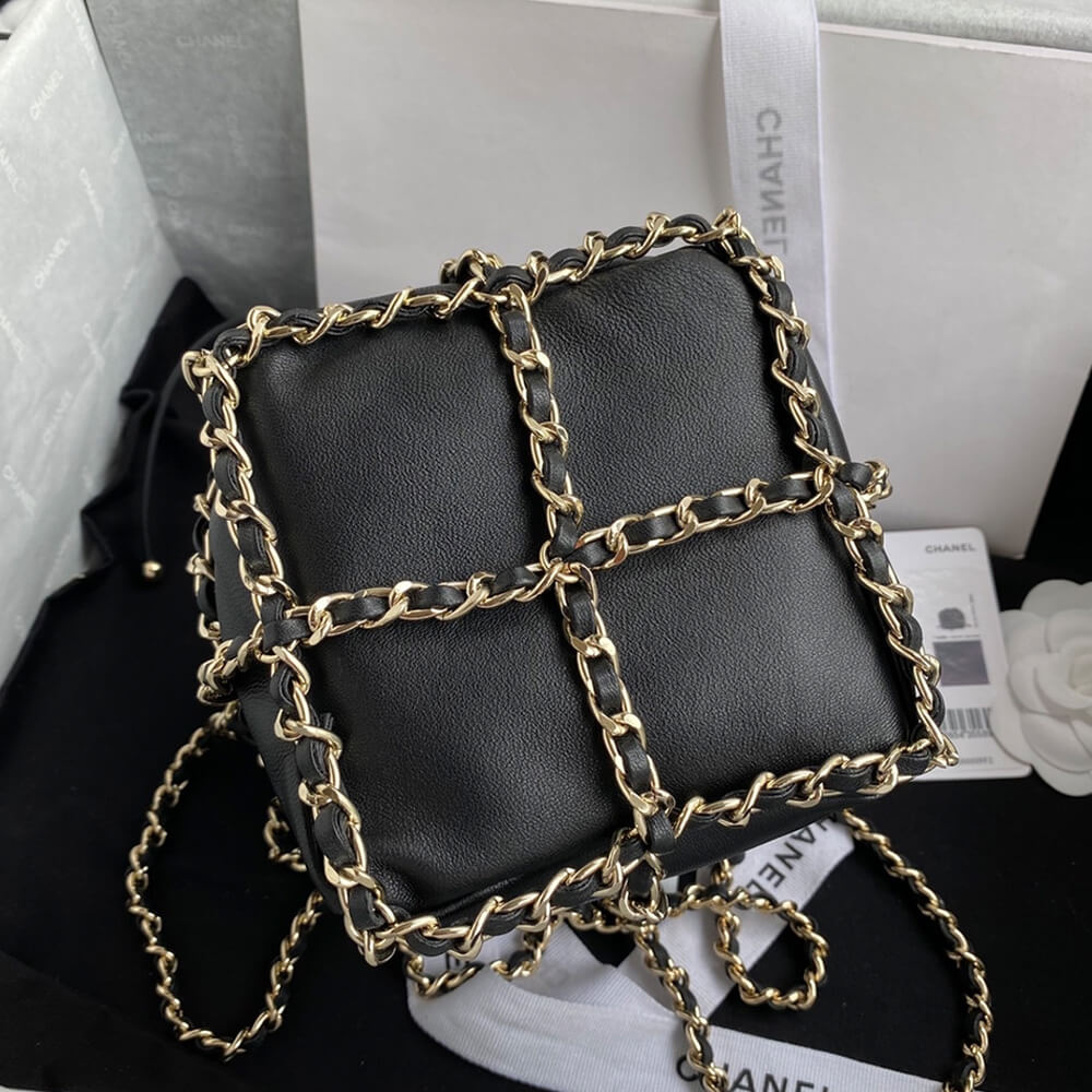 Ch*el small drawstring bag
