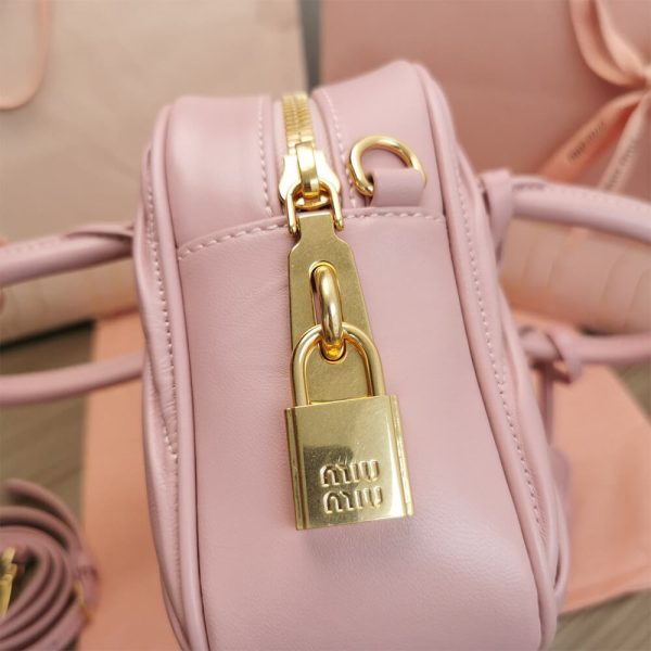 Matelasse nappa leather top-handle bag