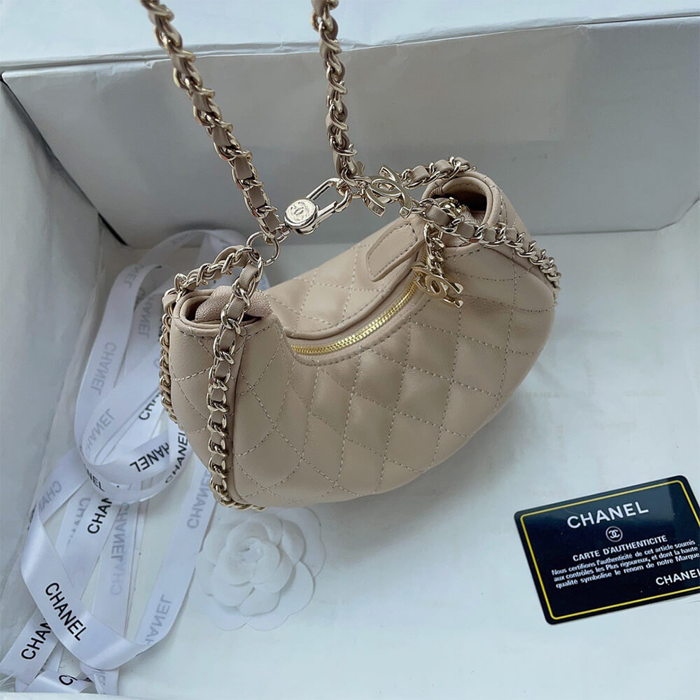 Ch*el small hobo bag