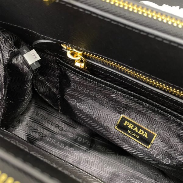 large Pra*a galleria saffiano leather bag